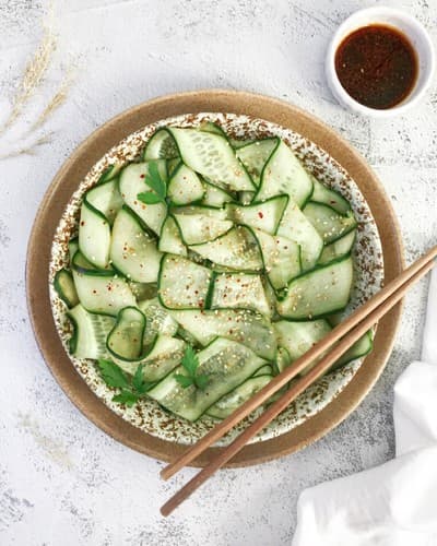 ENSALADA ASIÁTICA DE PEPINO 🥒 